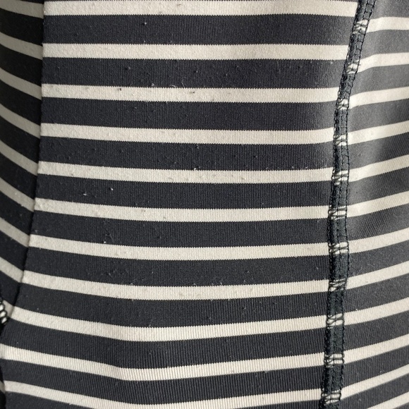 Lole full zip active jacket size XS grey and white stripe - Picture 2 of 14